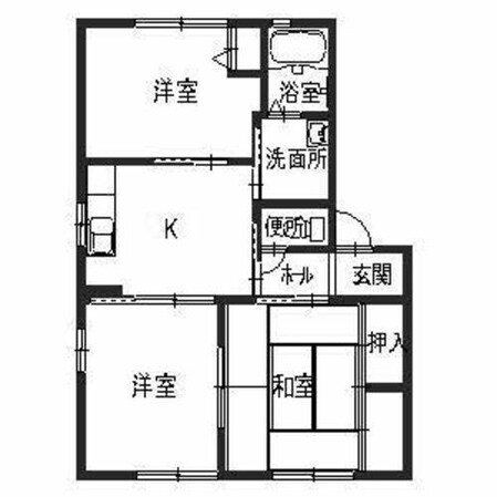 フレグランス今市Ⅱの物件間取画像